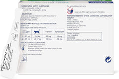 Effipro Duo Spot on Solutions For Cat S M L XL Dog 4 Pipettes per Pack