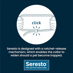 Seresto Cat Dog Flea Collar With Tick Control Adjustable 8 Month Protection, 1 Collar