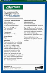 Advantage Spot On Flea Treatment for Cats, Dogs and Rabbits, 4 Pipettes