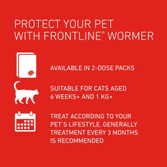 FRONTLINE WORMER - Cat & Dog Worming Treatment Tablets