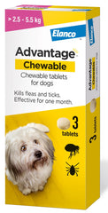 Advantage Chewable Flea and Tick Protection for Dogs