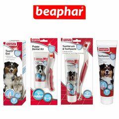 Beaphar Toothpaste Toothbrush Pet Dental Care Kits For Dogs & Cats UK