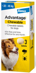 Advantage Chewable Flea and Tick Protection for Dogs