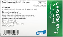 Capstar Flea Treatment Tablets for Dogs over 11kg Kills Fleas Fast 6 Tablets