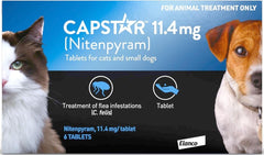 Capstar Flea Treatment Tablets for Dogs over 11kg Kills Fleas Fast 6 Tablets