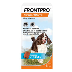 FRONTPRO Flea and Tick Chewable Tablets for Dogs Fast-Acting For S M L XL Dogs