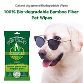 Dog Cleaning Wipes Dog Cat Pet Ear Mouth Paw 100% BIODEGRADABLE Pack Of 25 & 100