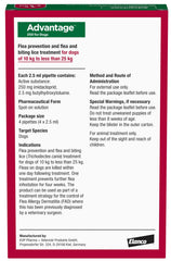 Advantage Spot On Flea Treatment for Cats, Dogs and Rabbits, 4 Pipettes