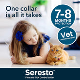 Seresto Cat Dog Flea Collar With Tick Control Adjustable 8 Month Protection, 1 Collar