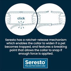 Seresto Cat Dog Flea Collar With Tick Control Adjustable 8 Month Protection, 1 Collar