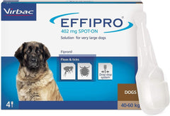 Effipro Spot On Flea Treatment AVM-GSL For Pets Cats & Dogs 4 Pipettes With Fipronil