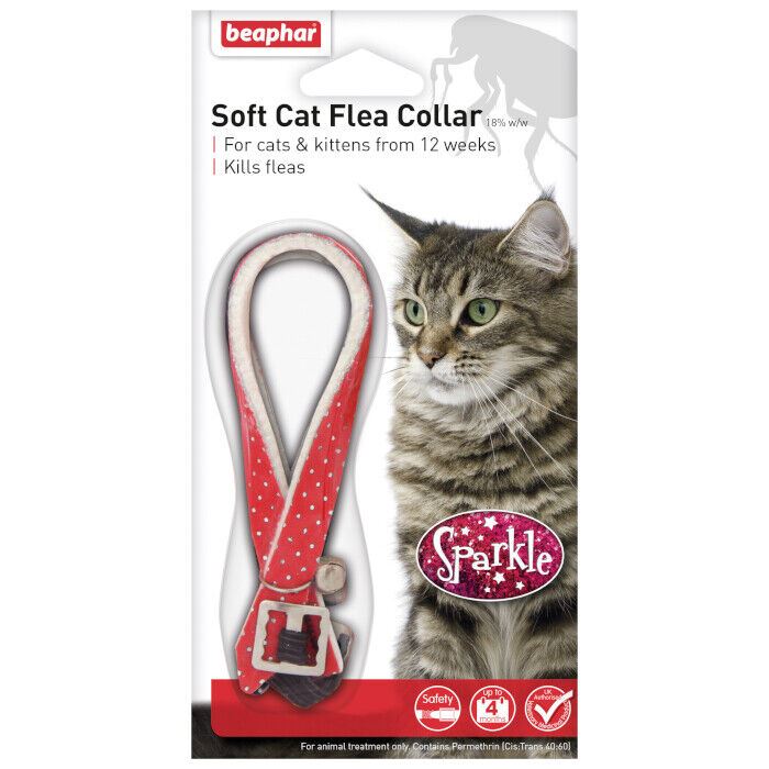 Beaphar Cat Flea Collar Red, Blue & Black FOR FLEAS TREATMENT UK STOCK FREE POST