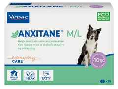 Anxitane Dog Calming Anxiety Stress Relief 30 Chewable Tablets For Dogs, Cats | Behaviour & Calming