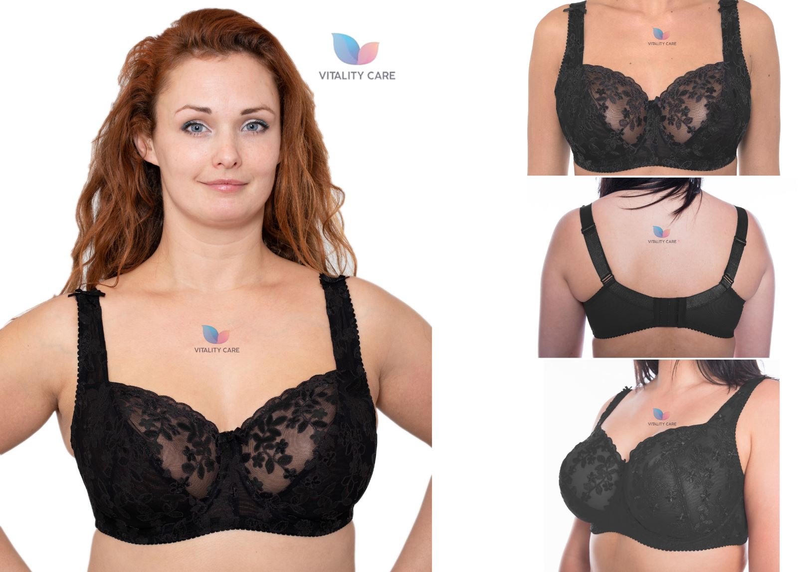Ladies Full Cup Underwired Bra Plus Size Firm Hold Lace Large Non Padded Uk New