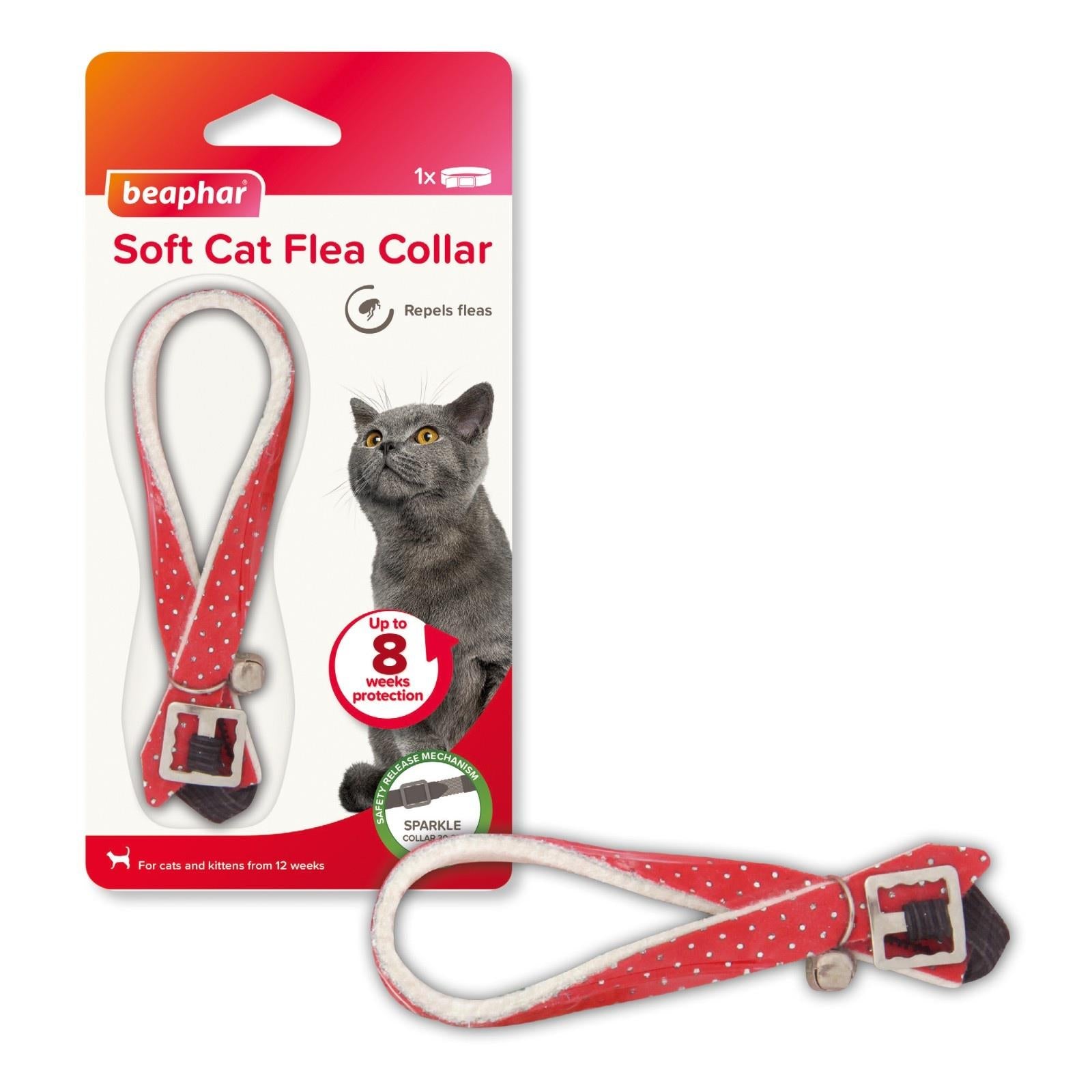 Beaphar Cat Flea Collar Red, Blue & Black FOR FLEAS TREATMENT UK STOCK FREE POST
