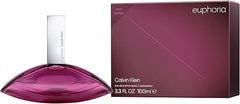 CALVIN KLEIN Euphoria Eau de Parfum for Women 100ml, Chypre Fragrance with Notes of Pomegranate, Black Orchid, Lotus Blossom and Mahogany Wood, High Longevity
