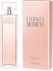 CALVIN KLEIN Eternity Moment, Eau de Parfum for Women, Floral Fragrance with Notes of Sweet Lychee, Pink peony and Raspberry Cashmere, High Longevity 100ml