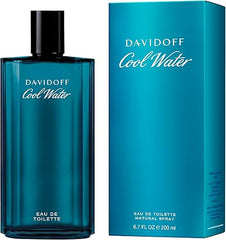 DAVIDOFF Cool Water Eau de Toilette for Him 200ml, Aromatic Fragrance with Notes of Coriander, Mint, Lavender and Amber - Medium Longevity