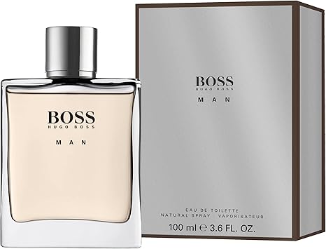 BOSS Man Eau de Toilette for Him 100ml, Ambery Fragrance With Notes Of Crispy Apple, Frankincense, Vanilla Bean - Medium Longevity