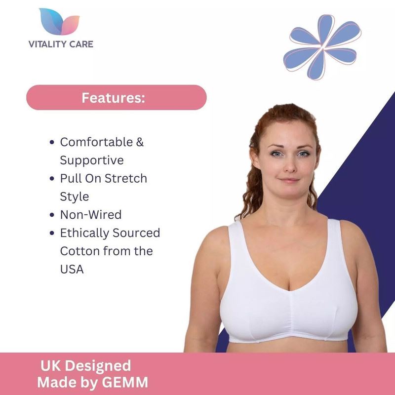 Ladies Full Cup Non Wired Bra Plus Size Firm Hold Large Non Padded Soft Bras UK.