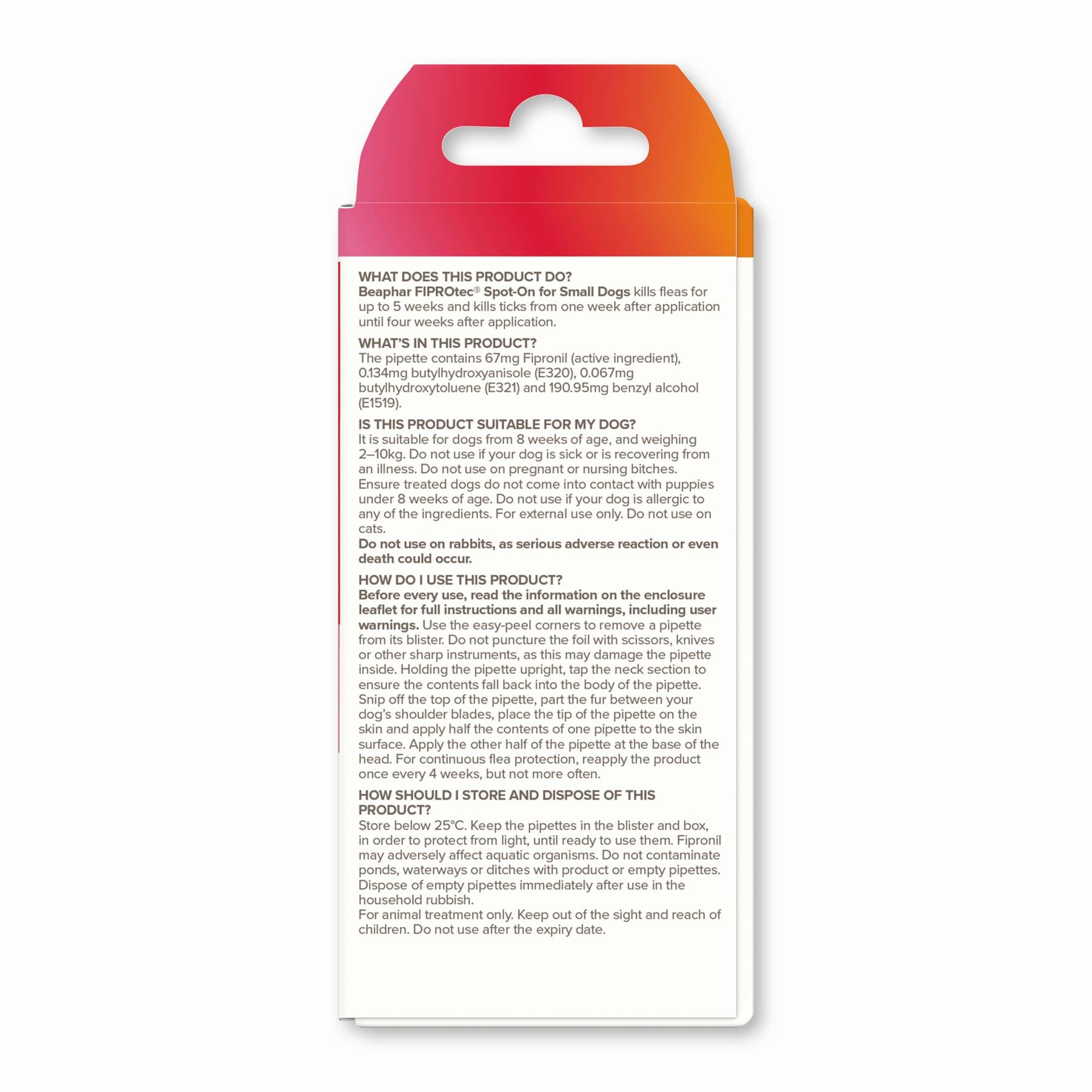 BEAPHAR Spot On Flea Tick Treatment CAT & DOG S M L XL - 1 4 6 Pipettes FIPROTEC