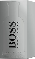 HUGO BOSS Bottled Aftershave for Him 50ml, Woody Scent with Notes of Apple, Cinnamon and Wood - Light Longevity