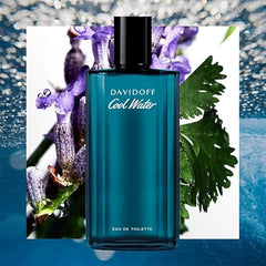 DAVIDOFF Cool Water Eau de Toilette for Him 200ml, Aromatic Fragrance with Notes of Coriander, Mint, Lavender and Amber - Medium Longevity