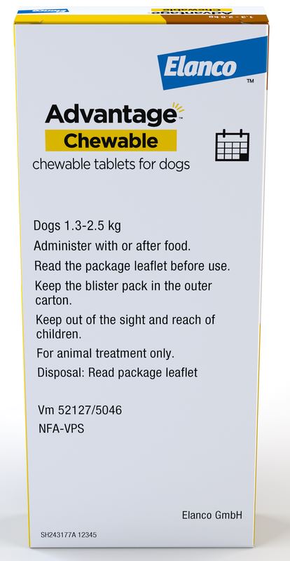 Advantage Chewable Flea and Tick Protection for Dogs