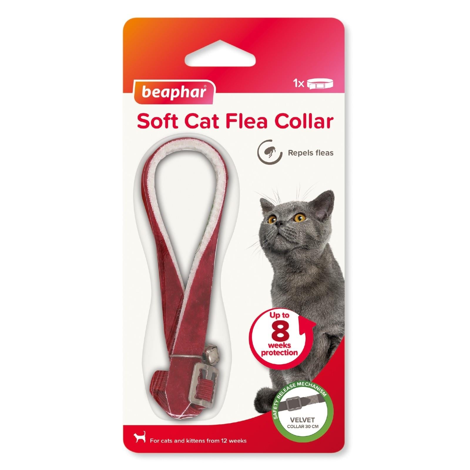 Beaphar Cat Flea Collar Red, Blue & Black FOR FLEAS TREATMENT UK STOCK FREE POST