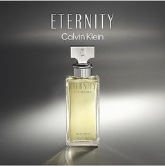 CALVIN KLEIN Eternity Eau de Parfum for Women, Floral Fragrance with Notes of Bergamot, White Rose and Sandalwood, High Longevity 100ml