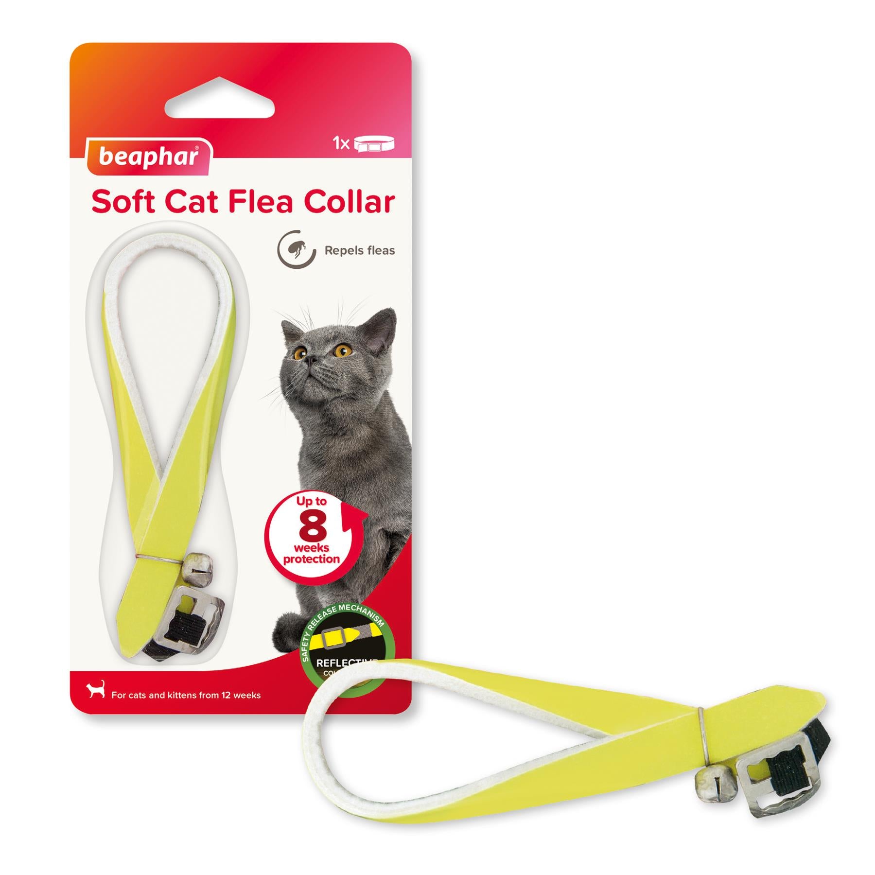 Beaphar Cat Flea Collar Red, Blue & Black FOR FLEAS TREATMENT UK STOCK FREE POST