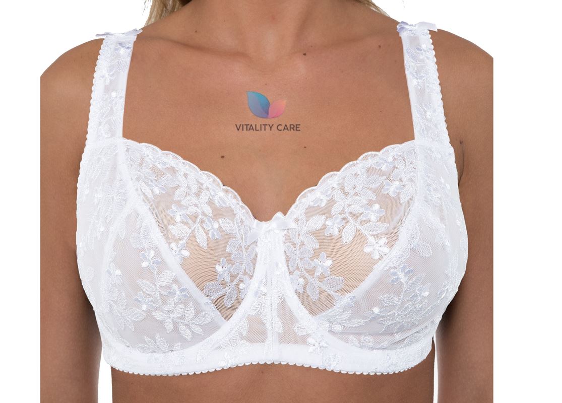 Ladies Full Cup Underwired Bra Plus Size Firm Hold Lace Large Non Padded Uk New