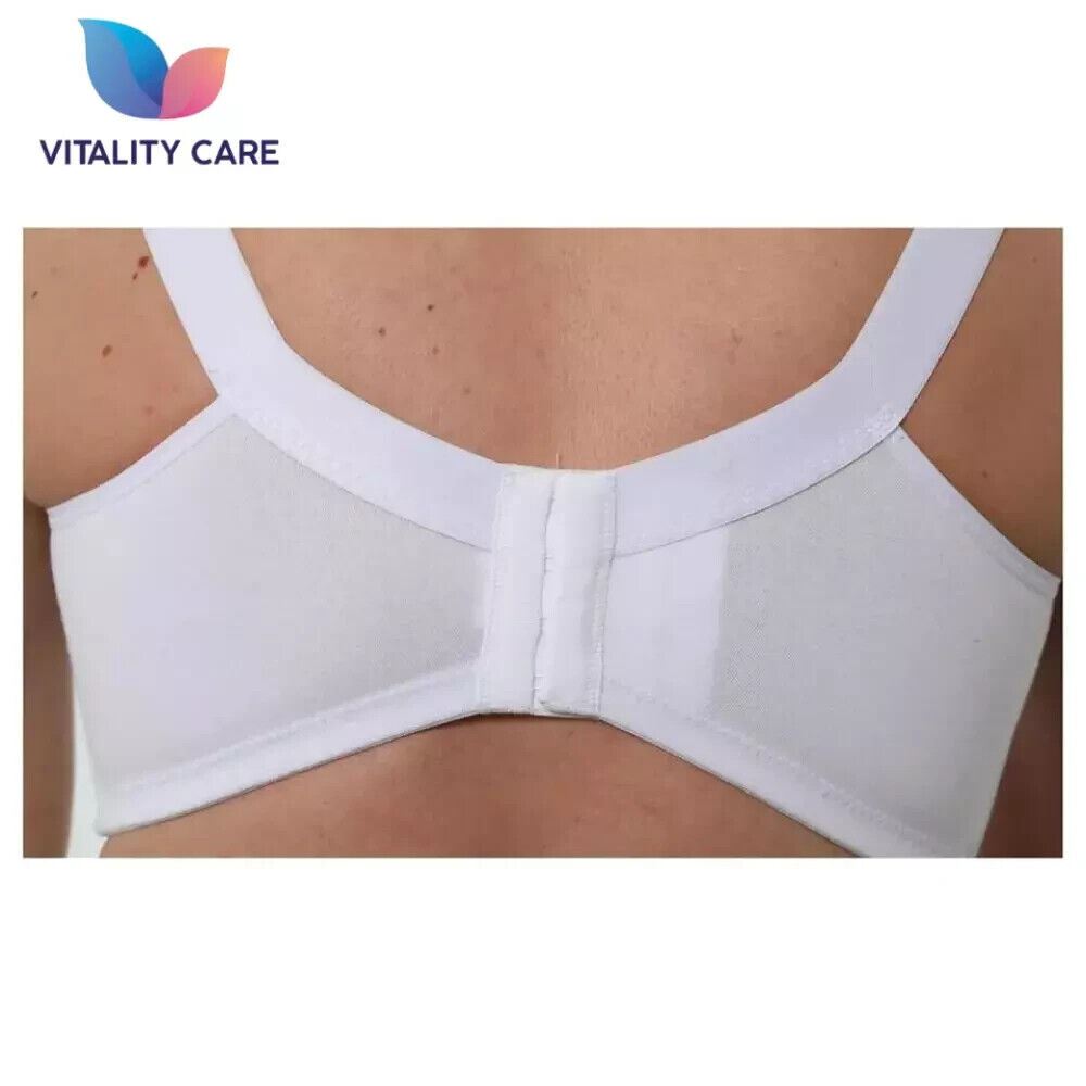Ladies Plus Size Cotton Rich Full Cup Bra Non Wired Non Padded by Vitality Care
