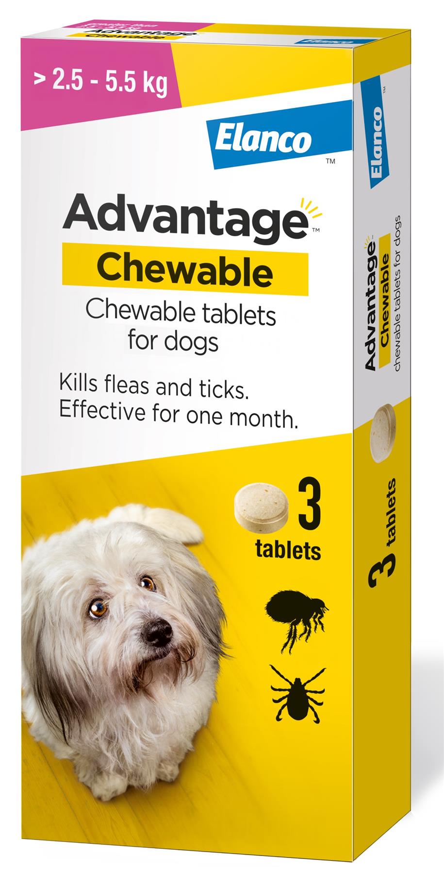 Advantage Chewable Flea and Tick Protection for Dogs