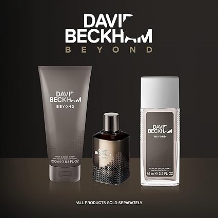 DAVID BECKHAM Beyond Eau De Toilette for Him 90ml, Fougere Herbaceous Fragrance with Notes of Fresh Mojito Accord, Black Pepper and Magnetic Patchouli - Long Lasting