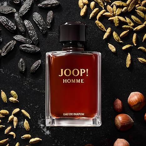 JOOP! Homme Eau de Parfum for Men 75ml, Woody Fragrance with Notes of Fresh Hazelnut, Cardamom and Tonka Bean Accord - High Longevity