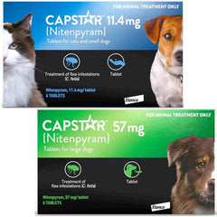 Capstar Flea Treatment Tablets for Dogs over 11kg Kills Fleas Fast 6 Tablets
