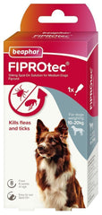 BEAPHAR Spot On Flea Tick Treatment CAT & DOG S M L XL - 1 4 6 Pipettes FIPROTEC