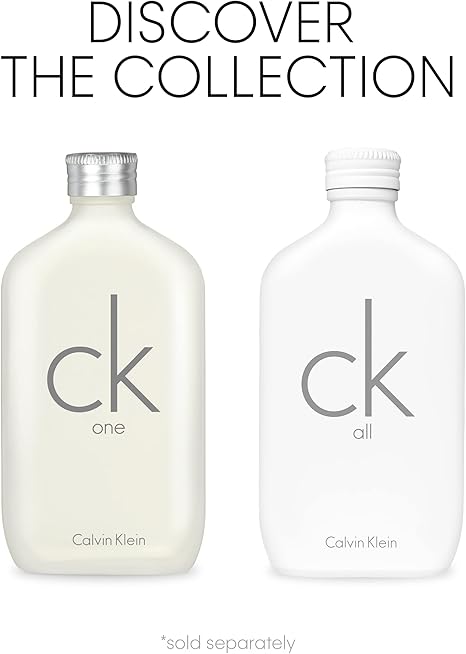 CALVIN KLEIN CK One, Unisex Eau de Toilette for All, Citrus & Aromatic Fragrance with Notes of Green Tea, Nutmeg and Musk 200ml