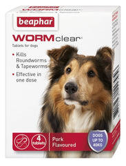Beaphar WORMclear Worming Tablets for Cats, Kittens, Small Medium and Large Dogs