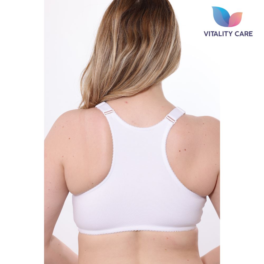 Front Fastening Bra Cotton Rich Ladies Non Wired Firm Support Plus Size Bras, UK