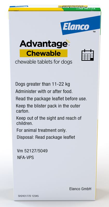 Advantage Chewable Flea and Tick Protection for Dogs