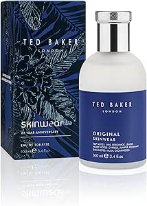 Ted Baker Skinwear Eau de Toilette for Men 100ml, Woody Masculine Fragrance with Lime, Bergamot, Lemon, Sandalwood, Amber and Cedar Notes