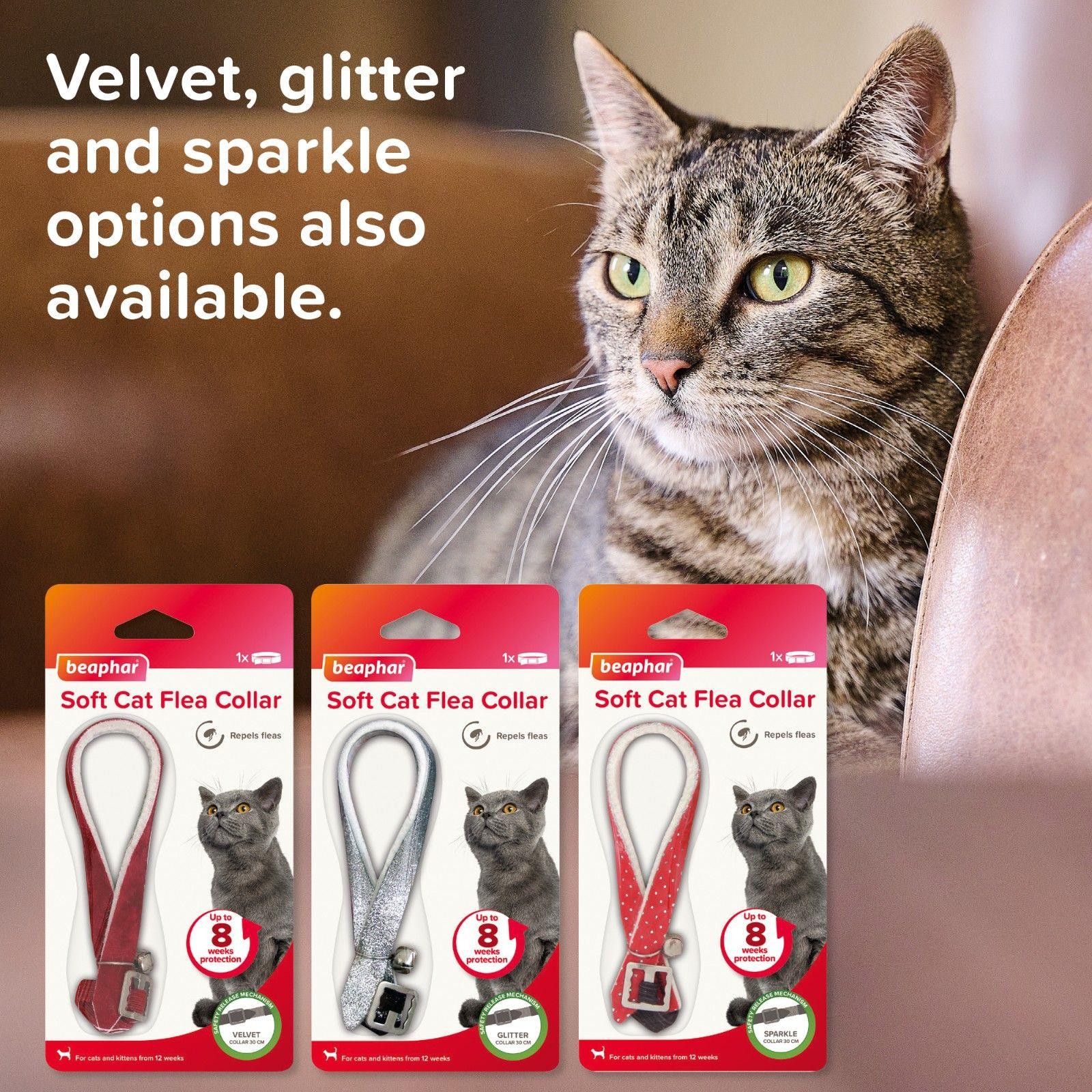 Beaphar Cat Flea Collar Red, Blue & Black FOR FLEAS TREATMENT UK STOCK FREE POST