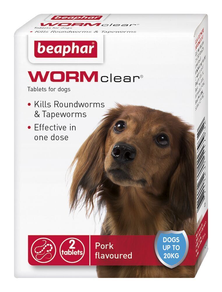 Beaphar WORMclear Worming Tablets for Cats, Kittens, Small Medium and Large Dogs