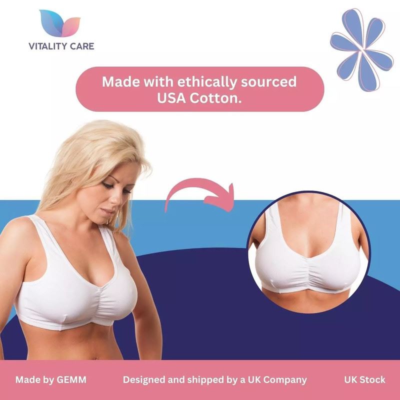 Ladies Full Cup Non Wired Bra Plus Size Firm Hold Large Non Padded Soft Bras UK.