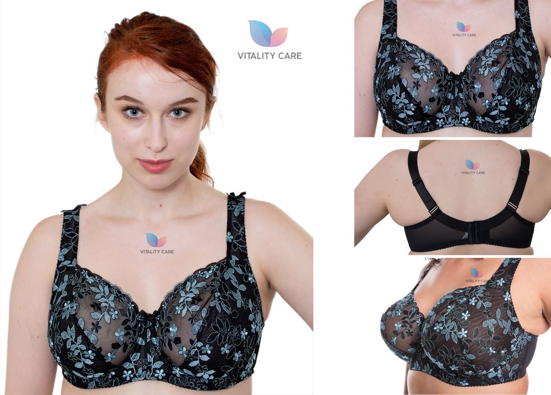 Ladies Full Cup Underwired Bra Plus Size Firm Hold Lace Large Non Padded Uk New