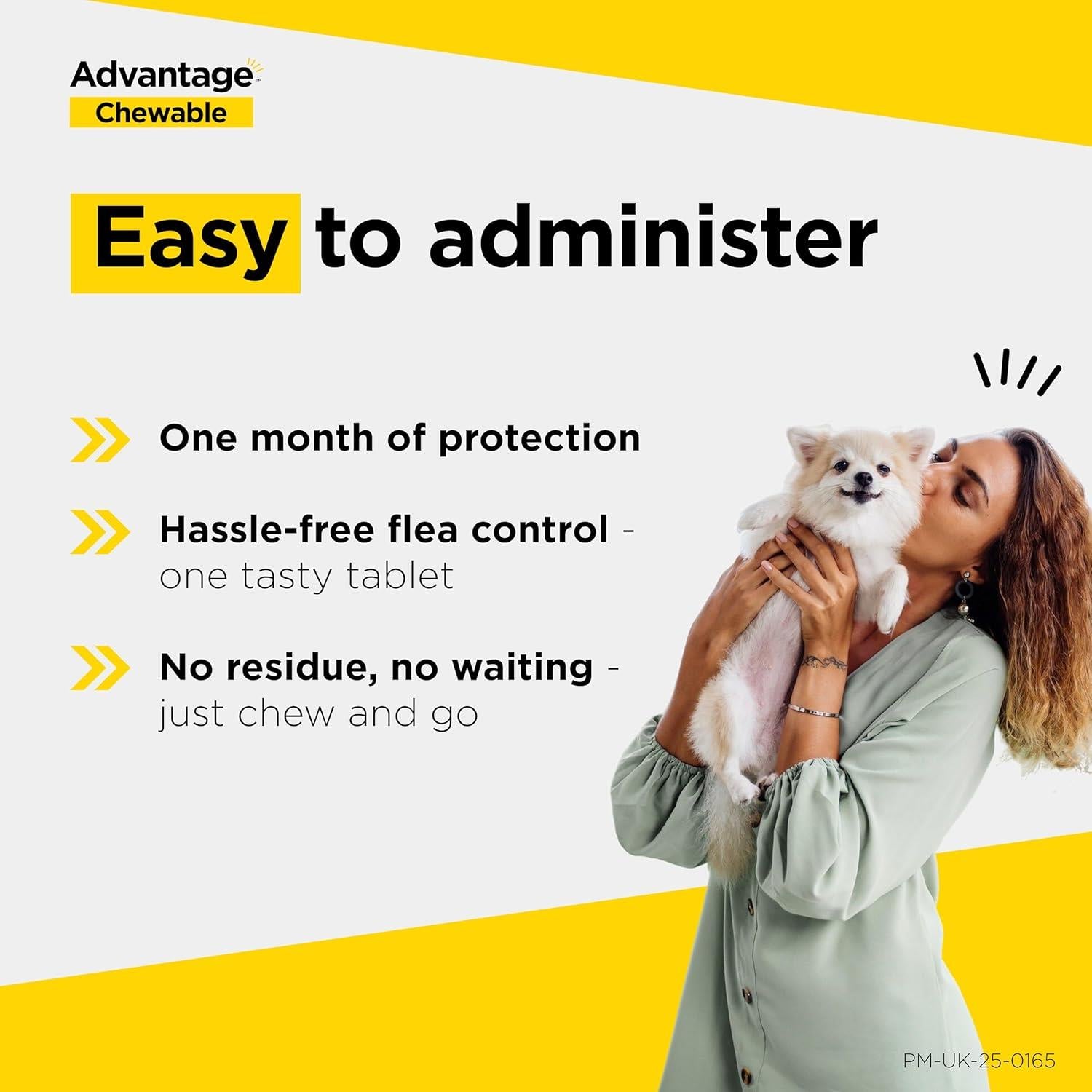 Advantage Chewable Flea and Tick Protection for Dogs