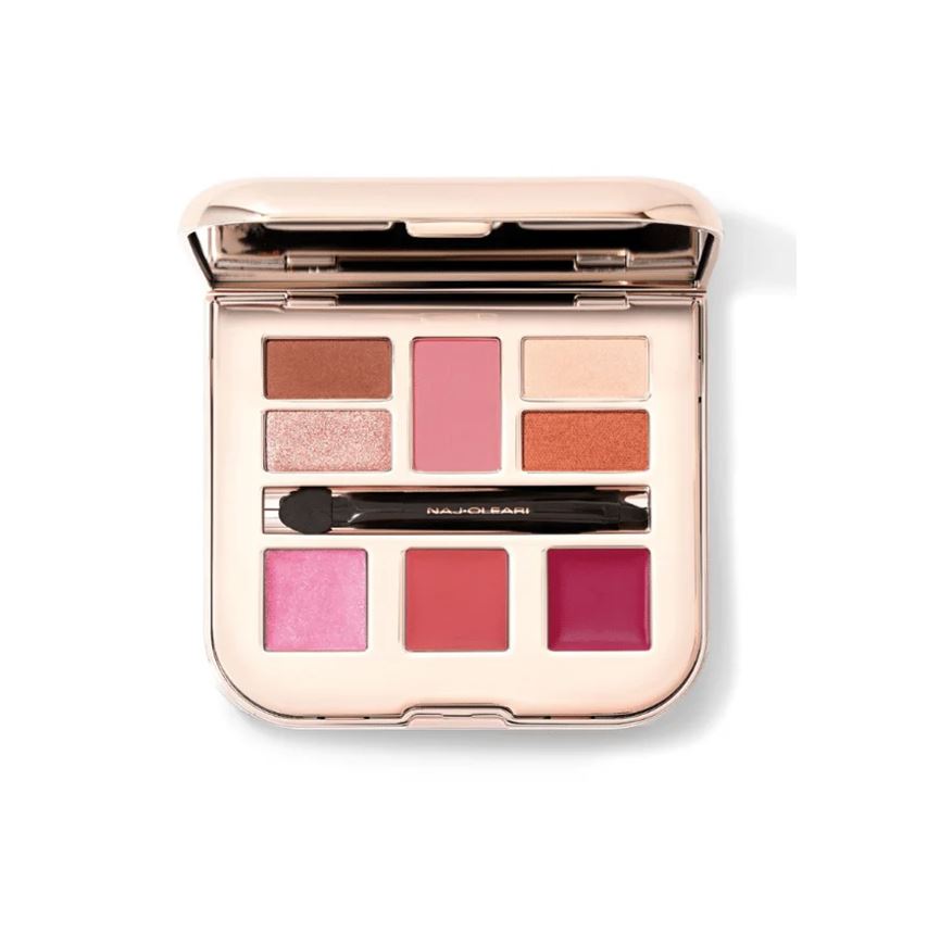 NAJ-OLEARI SET: POWDER BLUSH + 4 EYESHADOWS + BRUSH +