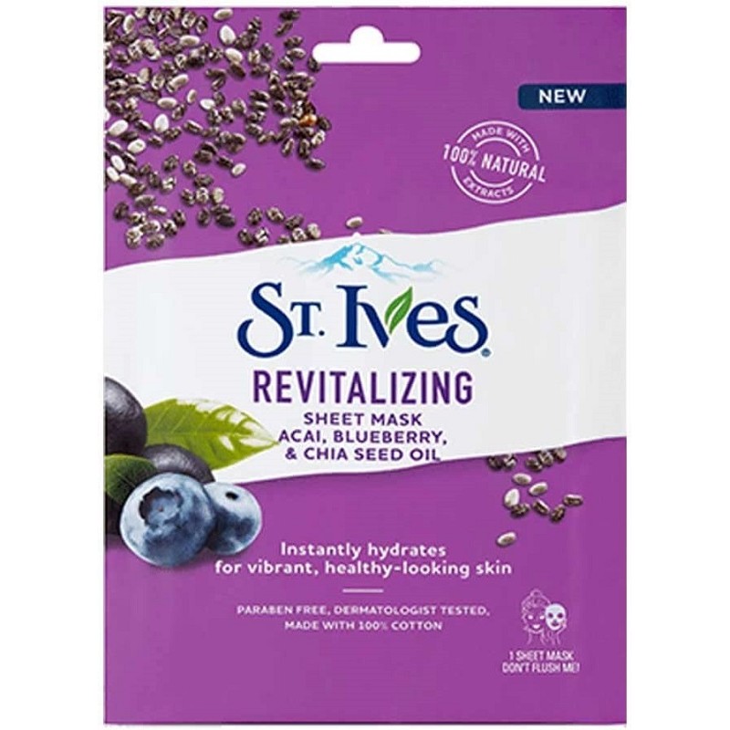 ST IVES SHEET MASK REVITALISING 23ML